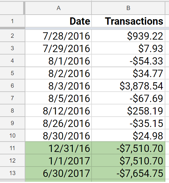 xirr annualized return example